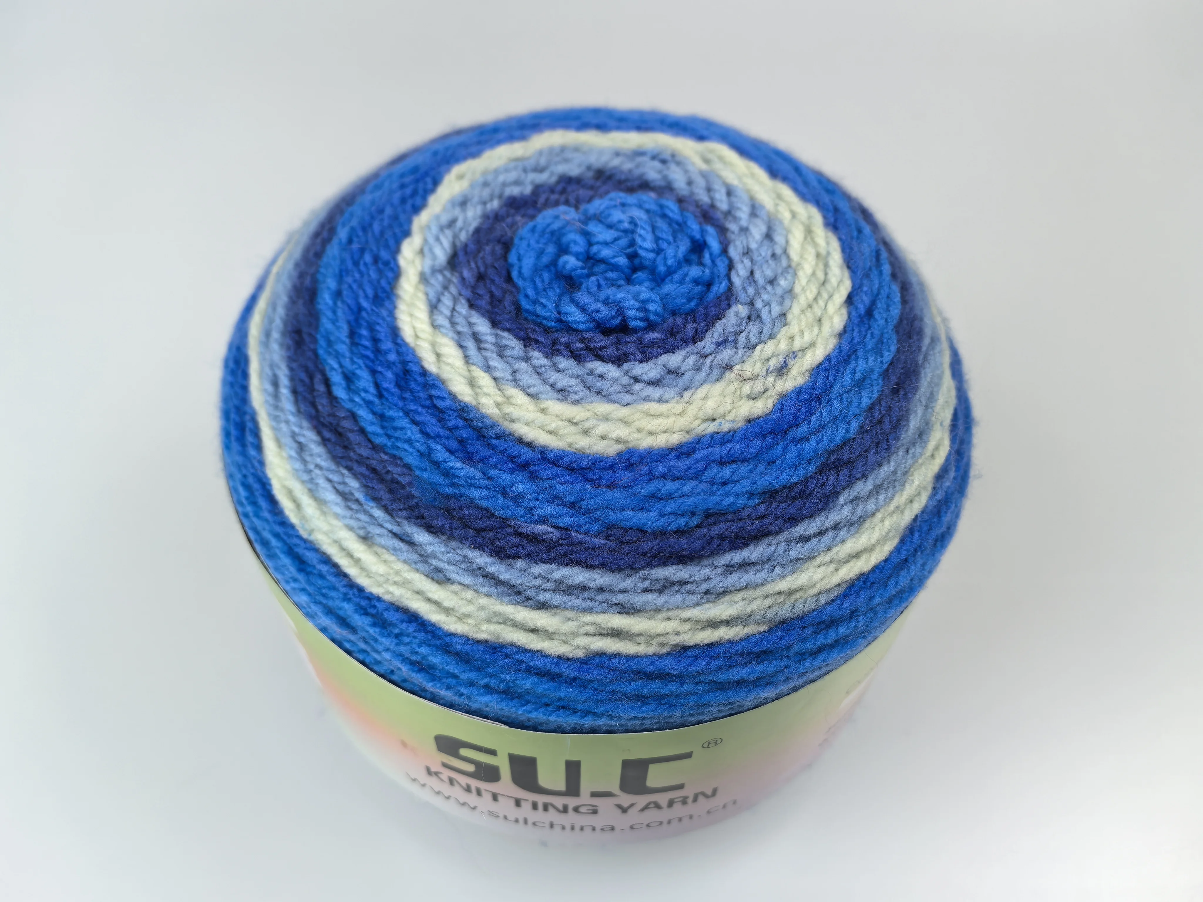 Sustianable Colorful Bonus Bundle Yarn for Knitting, Crocheting and Crafting,  1 Cake