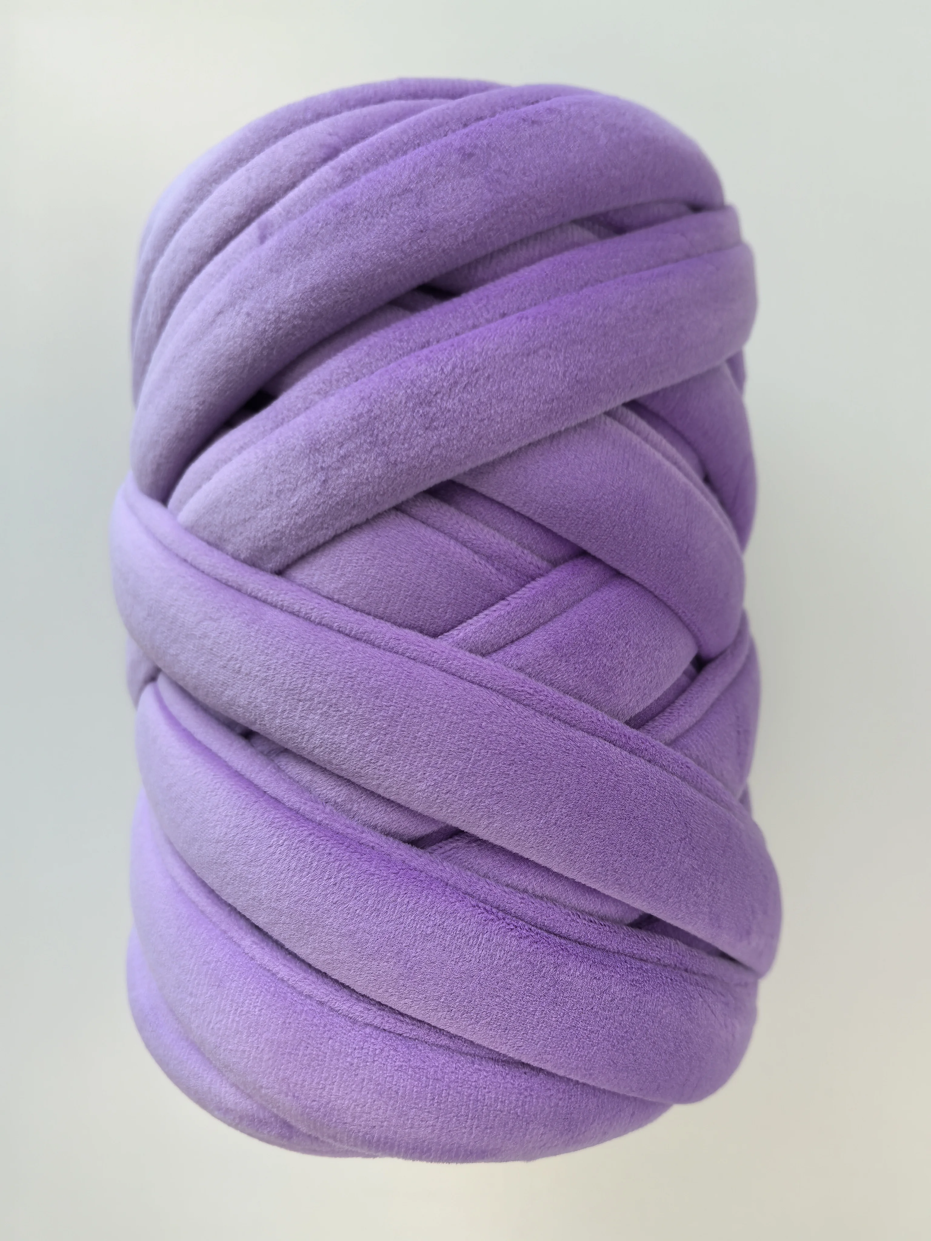 Luxury Chunky Yarn for Hand Knitting - Velvet Chenille Tube Yarns - Jumbo Yarns for Blankets, Pet Beds, Machine Washable, Easy No-Tool Arm Knitting & Crochet Project Yarn