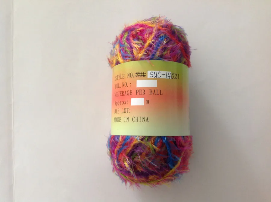 Fancy Hairy Yarn Soft Fuzzy Knitting Yarn for Crochet DIY Garments Scarf Projects